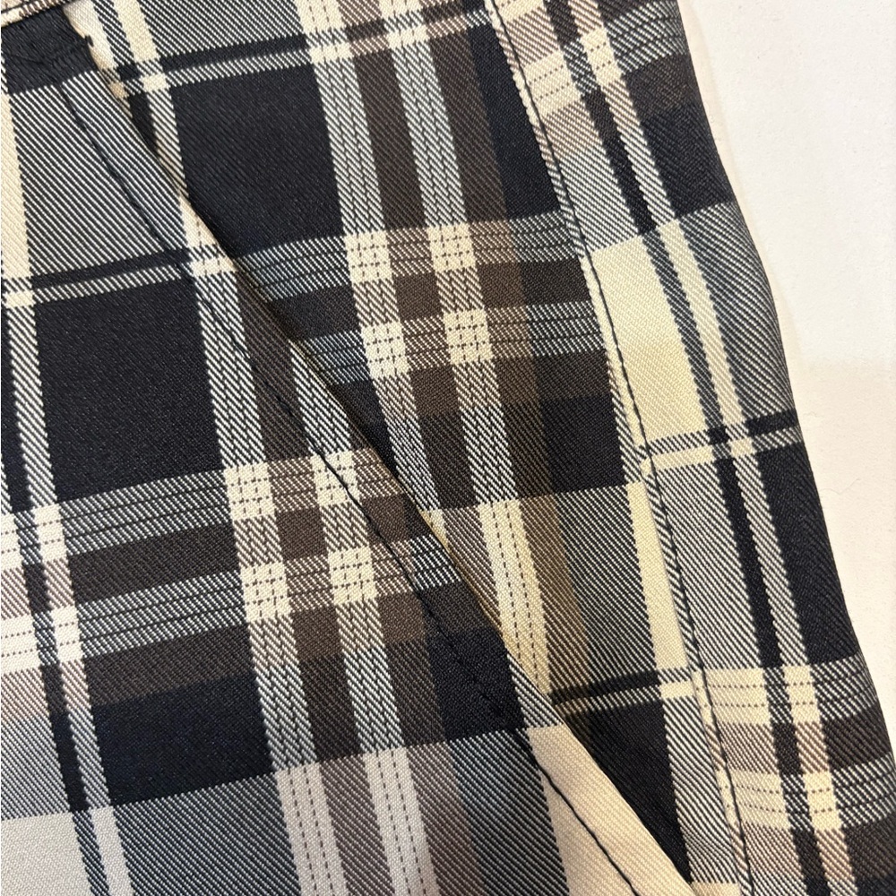 ASOS Plaid Wide-Leg Pants Size 36/30 - Picture 6 of 7